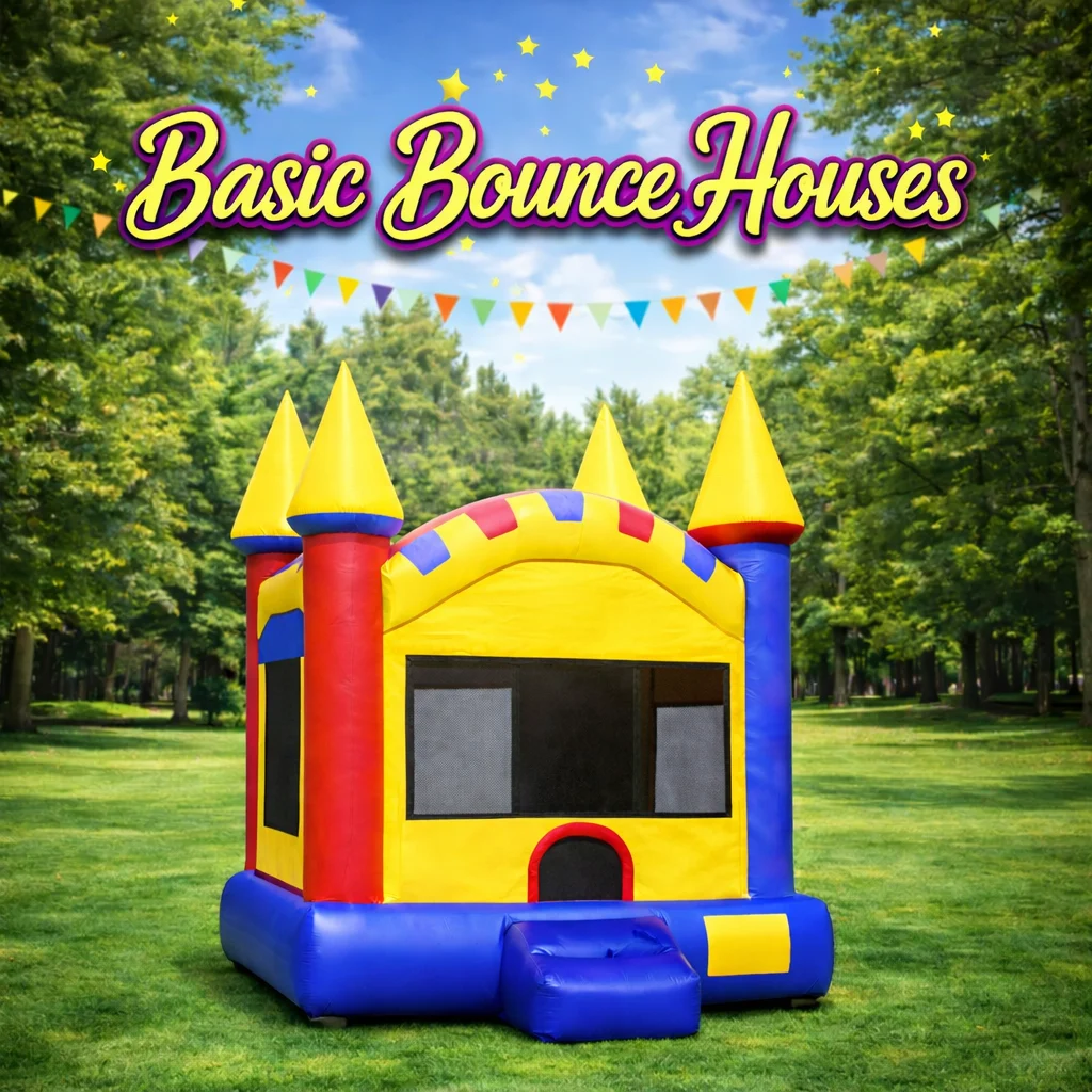 15x15 classic inflatable bounce house set up for a party in Aurora, Illinois