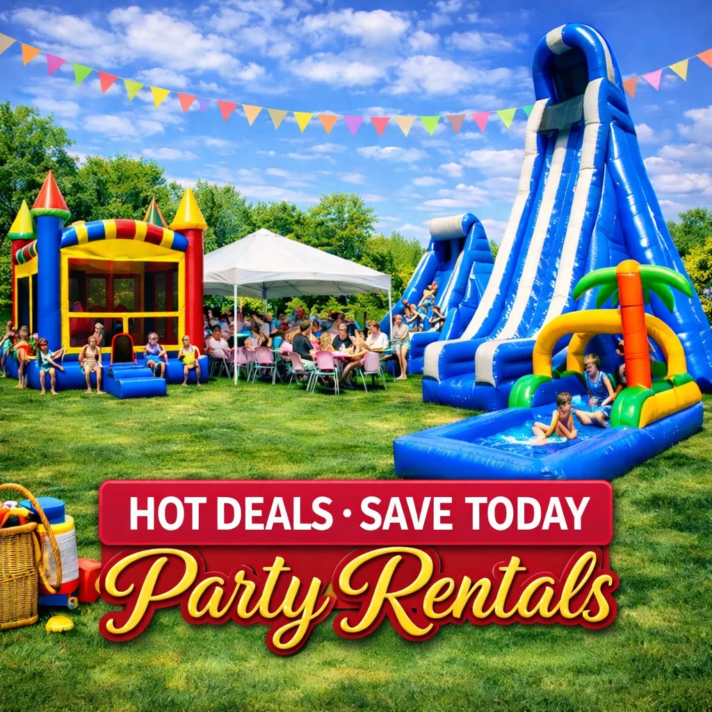 Hot deals on bounce house rentals and party inflatables in Aurora, Illinois
